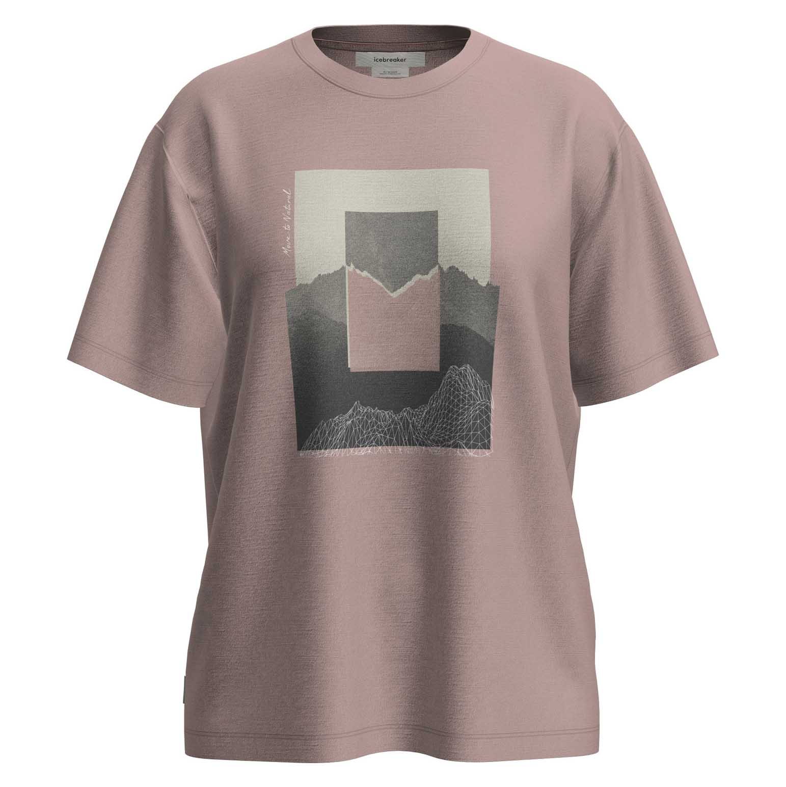 Icebreaker W Merino 150 Tech Lite SS Relaxed Tee Mountain Shift